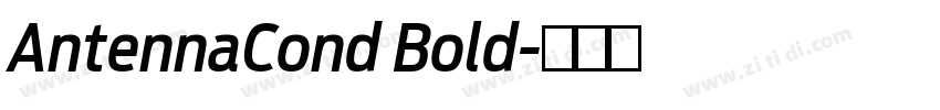 AntennaCond Bold字体转换